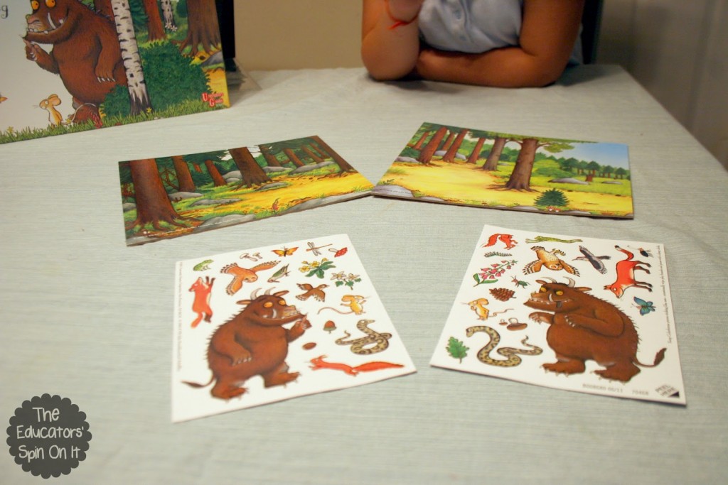 Sibling+Fun+with+The+Gruffalo+.jpg - The Educators' Spin On It Gruffalo Board Game for kids, especially siblings