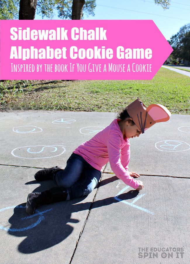 Sidewalk Chalk Alphabet Cookie Themed Fun inspired by If You Give a Mouse a Cookie - The Educators' Spin On It Sidewalk Chalk Alphabet Cookie Themed Fun inspired by If You Give a Mouse a Cookie