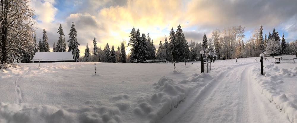 snow-on-farm-winter-virtual-field-trip - The Educators' Spin On It Snow covered farm in Washington during Winter