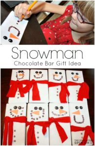 Snowman Chocolate Bar Gift Idea - The Educators' Spin On It Snowman Chocolate Bar Gift Idea