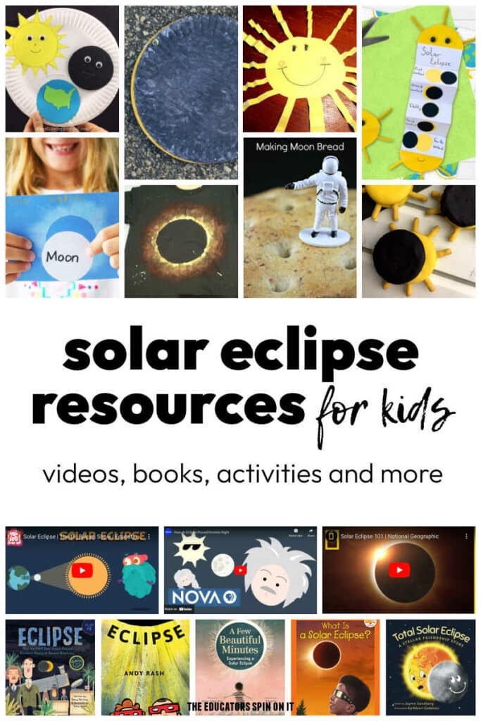 solar-eclipse-resources-for-kids - The Educators' Spin On It Solar Eclipse Resources for Kids. Includes videos, books, activities, resources and more for kids of all ages to learn about solar eclipses.