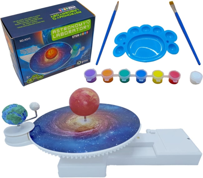solar-system-model-earth-moon-sun-rotating - The Educators' Spin On It Solar System Model Earth, Moon and Sun Rotating