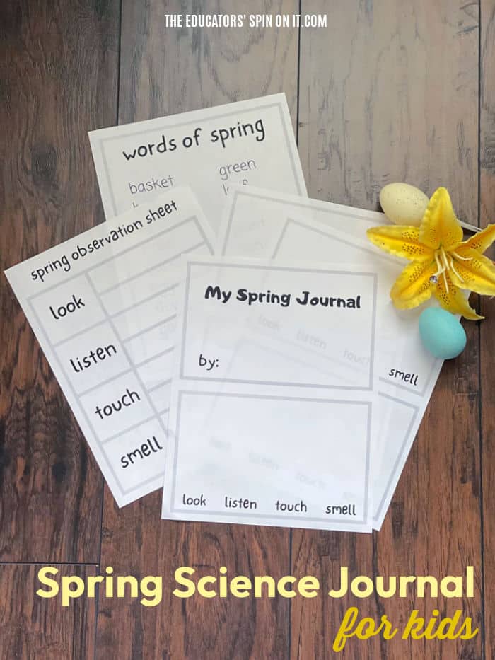 spring-science-journal-for-kids - The Educators' Spin On It Printable Spring Science Journal for Kids with Observation Sheet