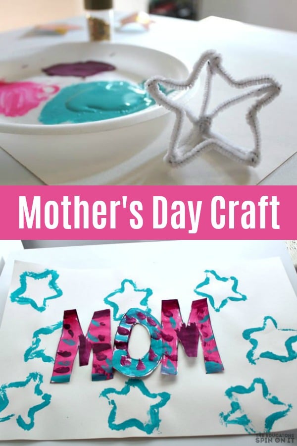 Star-themed-mothers-day-craft - The Educators' Spin On It Star themed mothers day draft for kids