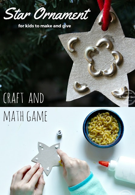 star%2Bornament%2Bgame.jpg - The Educators' Spin On It handmade star ornament with noodles for Christmas