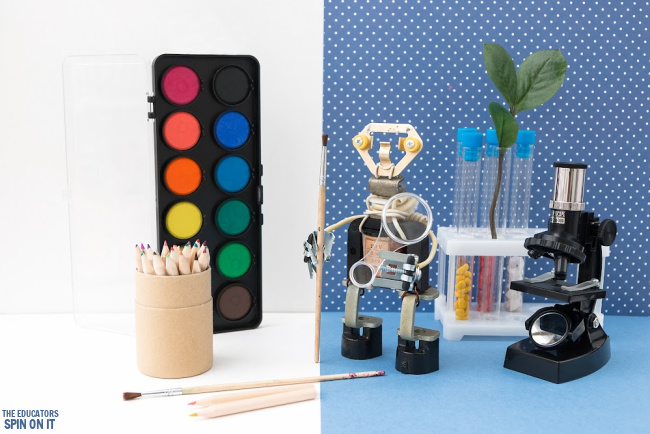 STEAM-camp-ideas-for-kids- - The Educators' Spin On It STEM Camp Ideas for Kids! 10+ Themed weeks for super fun ideas at home with kids.