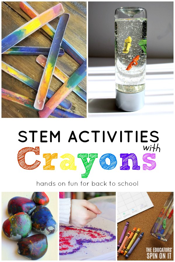 stem-activities-with-crayons-for-back-to-school - The Educators' Spin On It Crayon Activities for kids for back to school stem