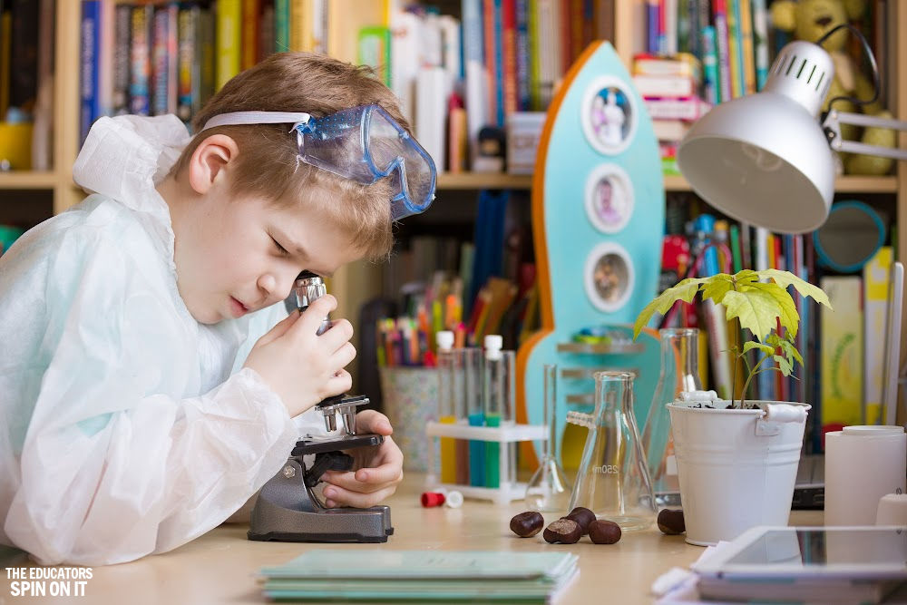 STEM-camp-at-home-for-kids- - The Educators' Spin On It STEM Camp Ideas for Kids! 10+ Themed weeks for super fun ideas at home with kids.