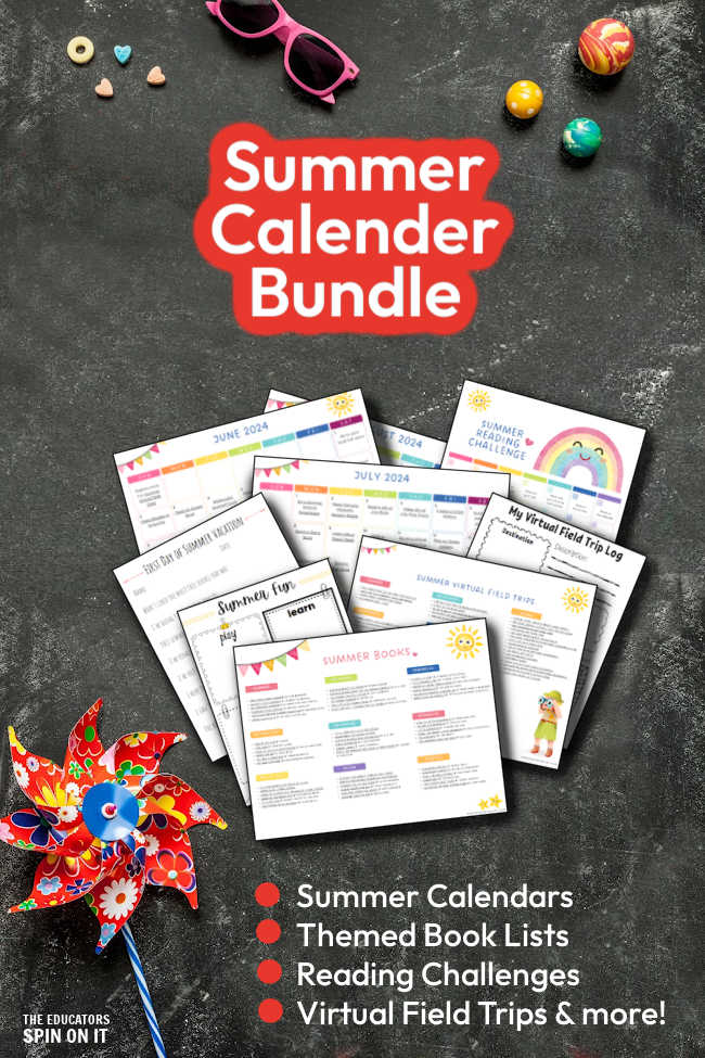 summer-calendar-bundle-for-kids-2024 - The Educators' Spin On It Summer Calendar Bundle for Kids 2024