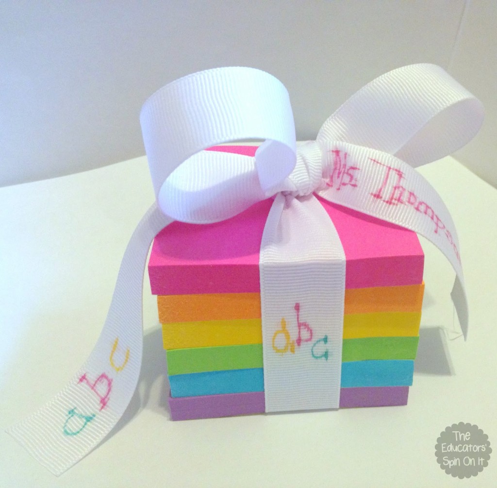 Teacher+Gift+Ideas+with+Post+It+Notes+.jpg - The Educators' Spin On It Post It Notes Teacher Gift Idea for Teacher Appreciation Gift