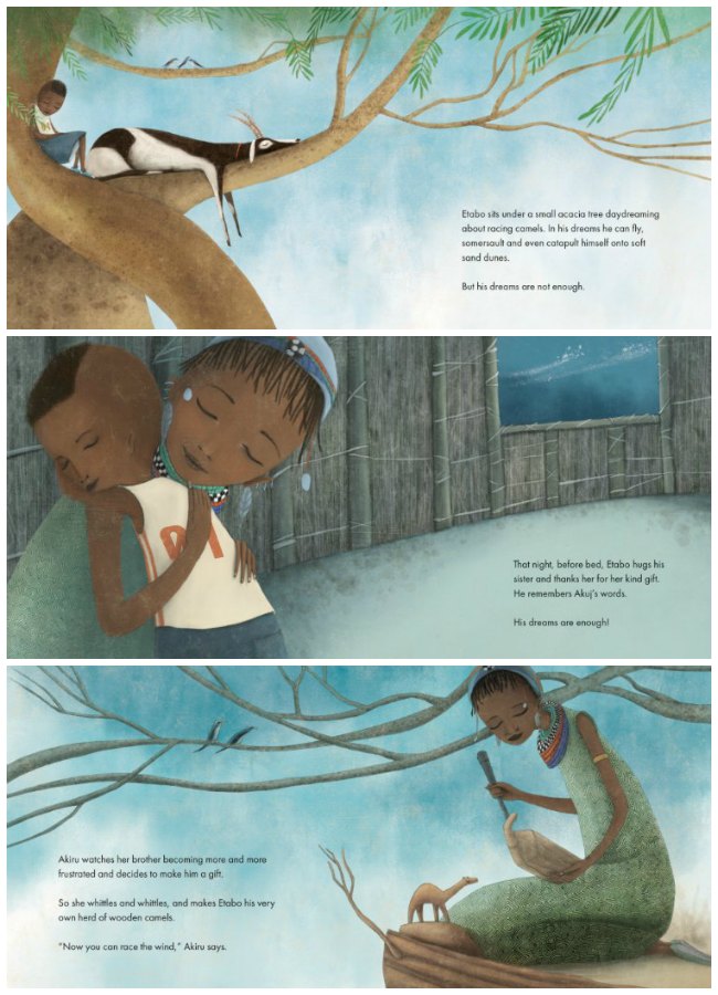 The Wooden Camel by Wanuri Kahiu and illustrated by Manuela Adreani - The Educators' Spin On It Page Excerpts from The Wooden Camel by Wanuri Kahiu and illustrated by Manuela Adreani