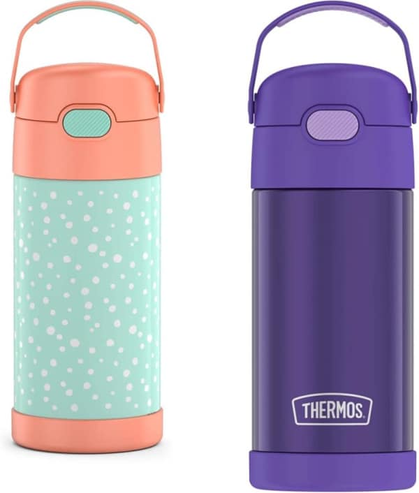 THERMOS FUNTAINER 12 Ounce Stainless Steel Vacuum Insulated Kids Straw Bottle 1 - The Educators' Spin On It THERMOS FUNTAINER 12 Ounce Stainless Steel Vacuum Insulated Kids Straw Bottle