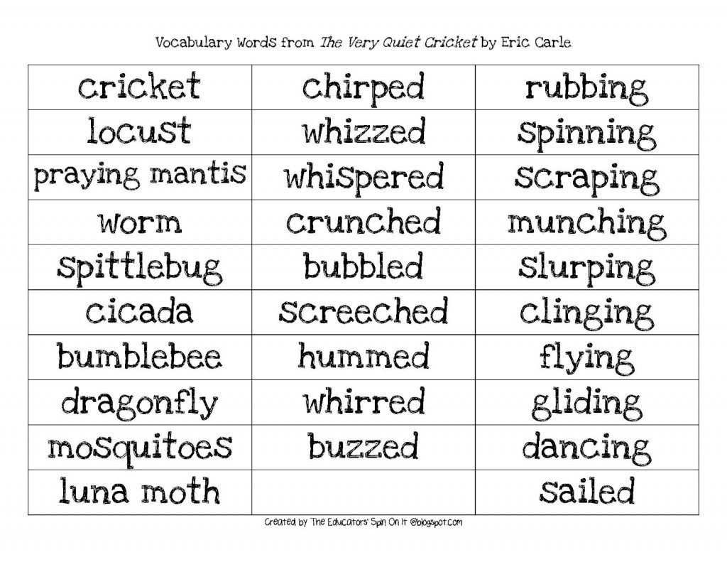 The+Very+Quiet+Cricket+Vocabulary+Game_Page_1.jpg - The Educators' Spin On It