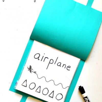 DIY Travel Busy Bag for Writing Practice