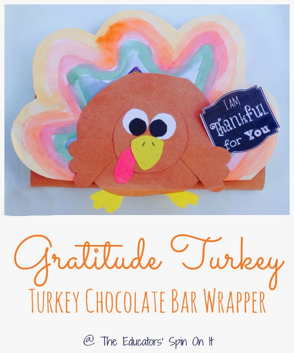 Turkey+Chocolate+Bar+Wrapper+.jpg - The Educators' Spin On It Gratitude Turkey Art Project for a Handmade Chocolate Bar Wrapper