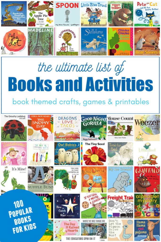ultimate-list-of-books-activities-for-kids - The Educators' Spin On It the Ultimate List of Books Activities for Kids!