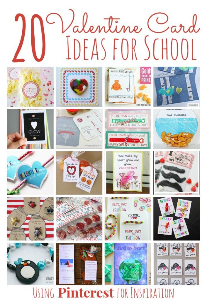 Create 20 adorable homemade Valentines for kids to bring to their classmates, all inspired by Pinterest. One of a kind Valentines your child can make. - The Educators' Spin On It Create 20 adorable homemade Valentines for kids to bring to their classmates, all inspired by Pinterest. One of a kind Valentines your child can make.