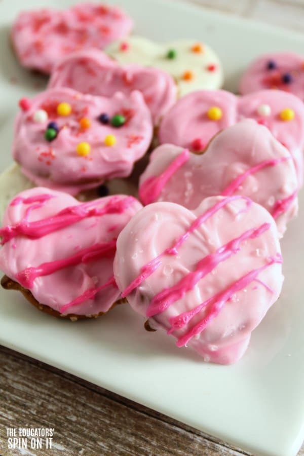 Valentine's Day Treat for School with Heart Shaped Candy - The Educators' Spin On It Valentine's Day Treat for School with Heart Shaped Candy