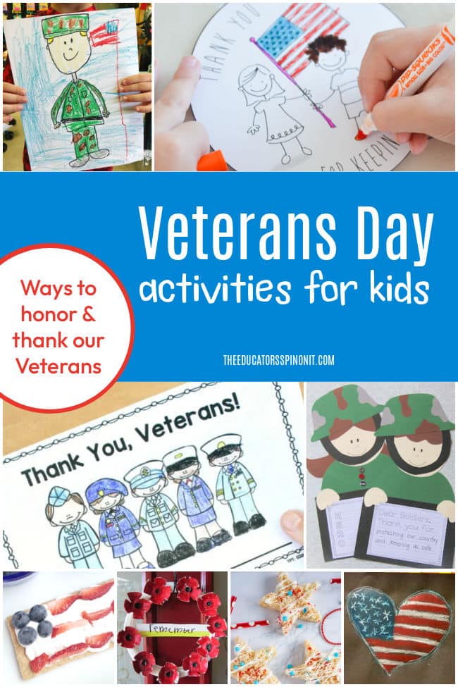veterans-day-activities-for-kids - The Educators' Spin On It Veterans Day Activities for Kids