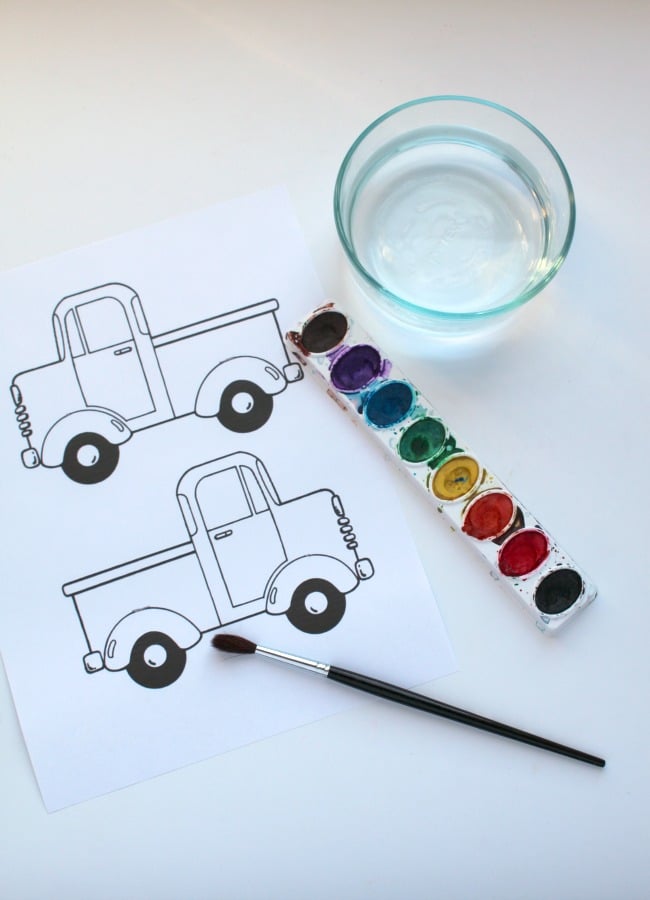 water-color-activity-for-little-blue-truck - The Educators' Spin On It Water color Activity for Little Blue Truck