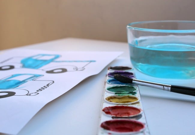 water-color-activity-for-the-book-little-blue-truck - The Educators' Spin On It Water Color Activity for the Little Blue Truck