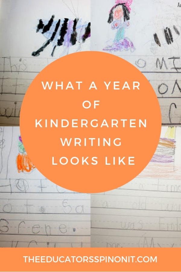 what a year of kindergarten writing looks like - The Educators' Spin On It what a year of kindergarten writing looks like