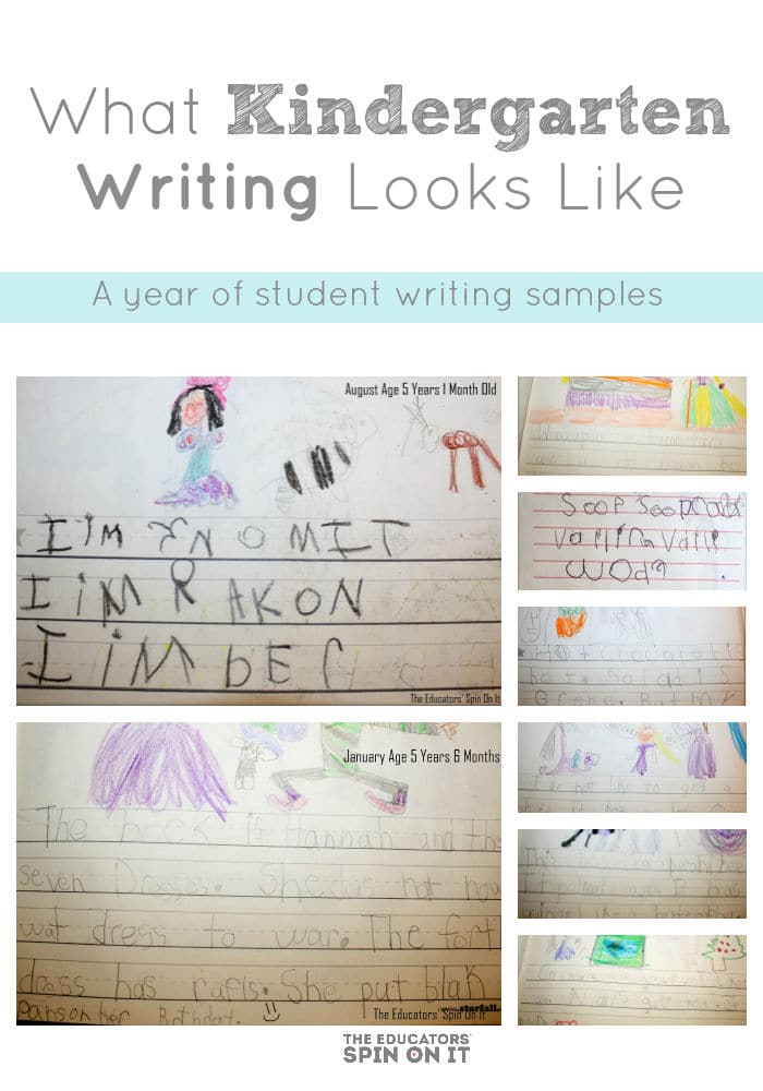 what-kindergarten-writing-looks-like - The Educators' Spin On It What Kindergarten Writing Looks LIke
