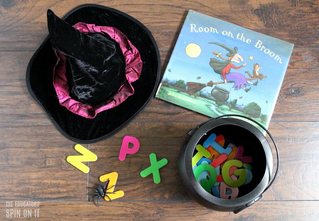 WITCH ABC HIDE AND SEEK GAME WITH PRINTABLE - The Educators' Spin On It WITCH ABC HIDE AND SEEK GAME WITH PRINTABLE