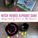 Witch Themed Alphabet Game inspired by Room on the Broom by Julia Donaldson