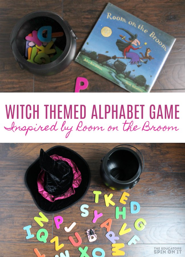 Witch Themed Alphabet Game inspired by Room on the Broom by Julia Donaldson - The Educators' Spin On It Witch Themed Alphabet Game inspired by Room on the Broom by Julia Donaldson