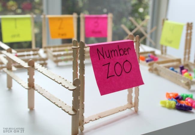 Zoo Themed Activities for Preschoolers with Counters and Popsicle Sticks - The Educators' Spin On It Zoo Themed Activities for Preschoolers with Counters and Popsicle Sticks