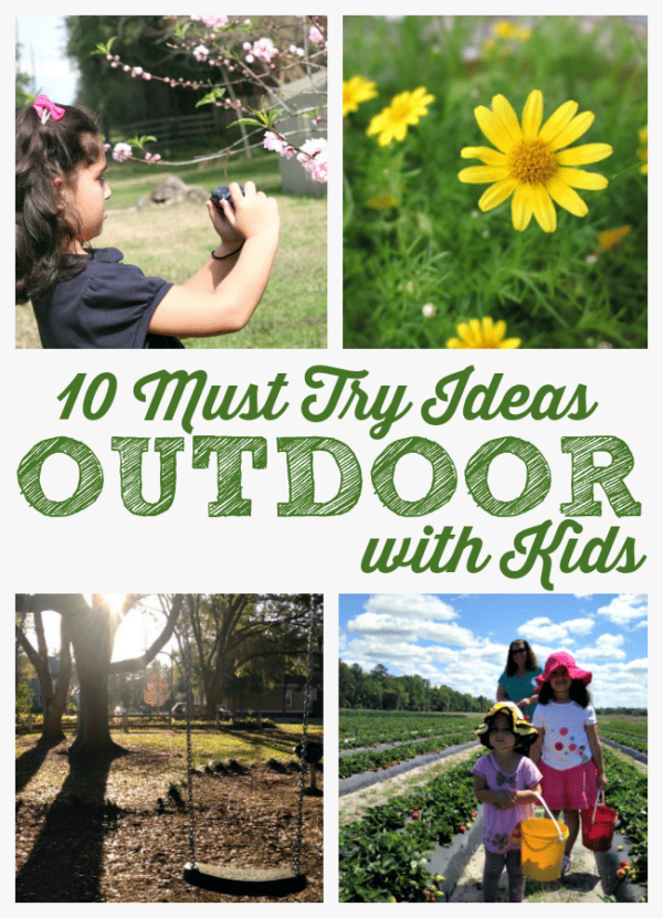 10 Outdoor Ideas with Kids - The Educators' Spin On It 10 Must Try Outdoor Ideas with Kids this Spring.