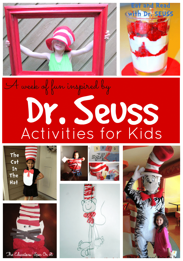 A week of Dr. Seuss Activities - The Educators' Spin On It Cat in the Hat activities for Kids
