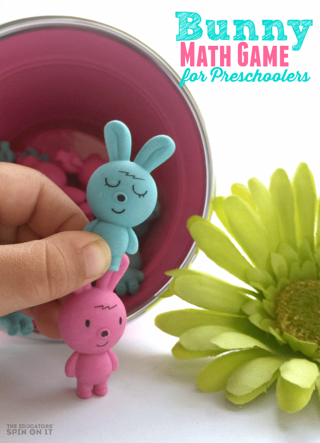Bunny Math Game for Preschoolers - The Educators' Spin On It DIY Easter Bunny Math Games for Preschoolers