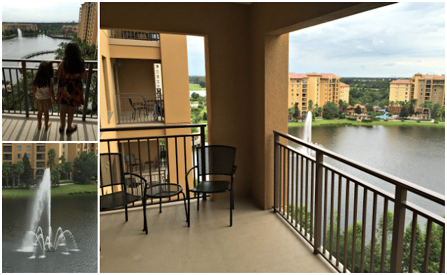 Balcony view at Wyndham Bonnet Creek Resort
