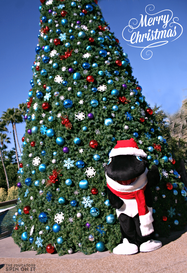 SeaWorld Christmas Celebration in Orlando. Tips for what to do for the Holidays from The Educators' Spin On It