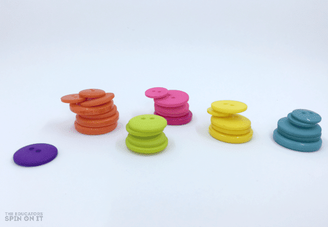 STacking Buttons for Fine Motor Skills Activity - The Educators' Spin On It Stacking Buttons for Fine Motor Skills Activity for Kids
