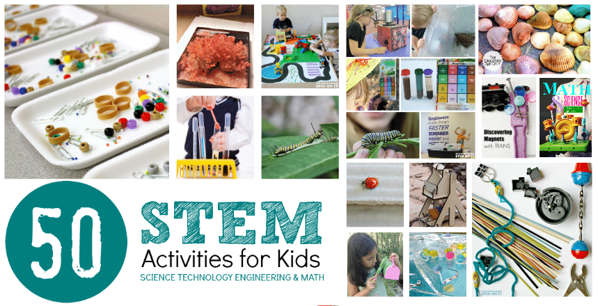 50 STEM Activities for Kids featured at The Educators' Spin On It