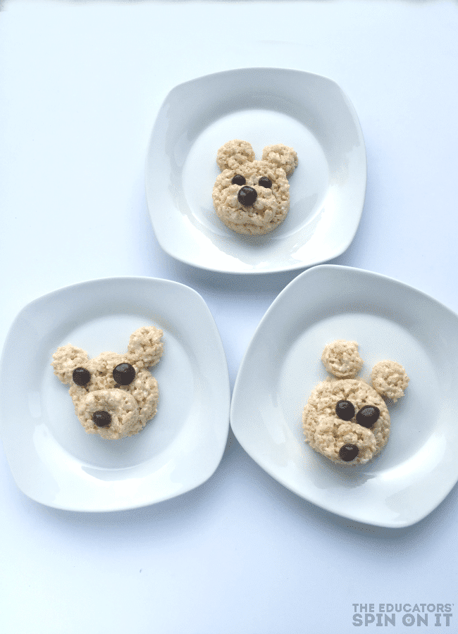 Teddy Bear Snack Idea with Kids - The Educators' Spin On It Adorable Teddy Bear Picnic Dessert that the kids can make!