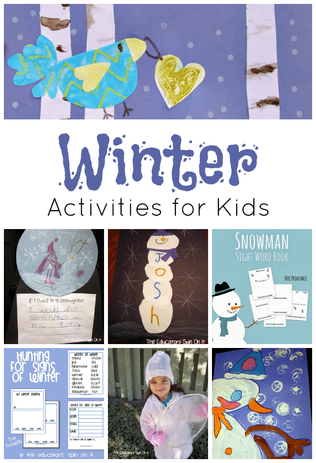 Winter Activities for Kids from The Educators' Spin On It - The Educators' Spin On It Winter Activities for Kids from The Educators' Spin On It