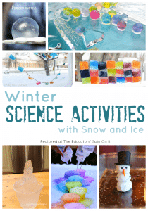 Winter Science ACtivities with Snow and Ice from The Educators' Spin On It - The Educators' Spin On It Winter Science Activities with Snow and Ice for Kids #eduspin
